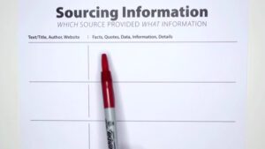 Organize Information Collected from Sources