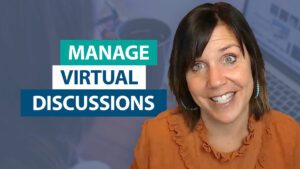How do I manage whole-class discussions virtually