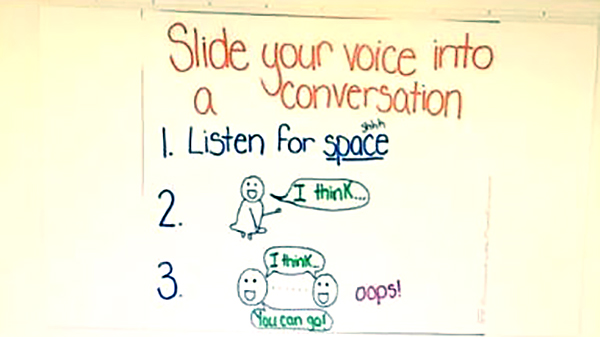 Slide your voice into a conversation
