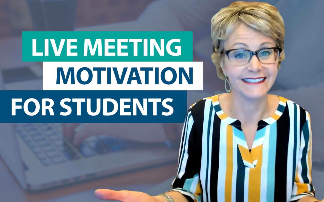 How can I motivate students to “attend” live meetings?