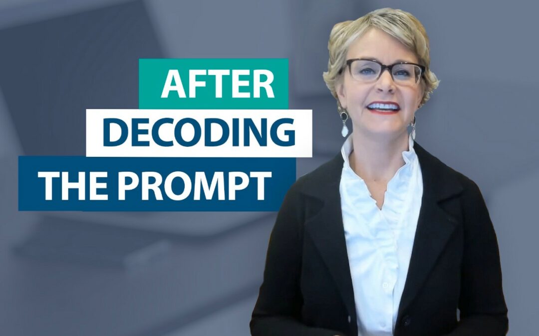 webPD | Does decoding the prompt ensure test success?
