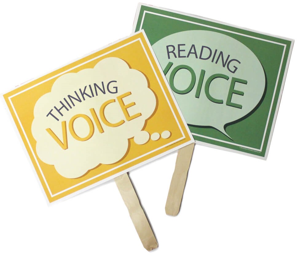 Reading Voice and Thinking Voice comprehension signs