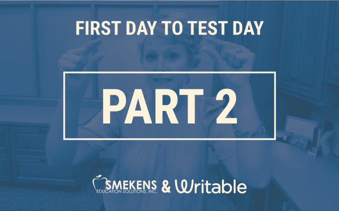 First Day to Test Day – PART 2