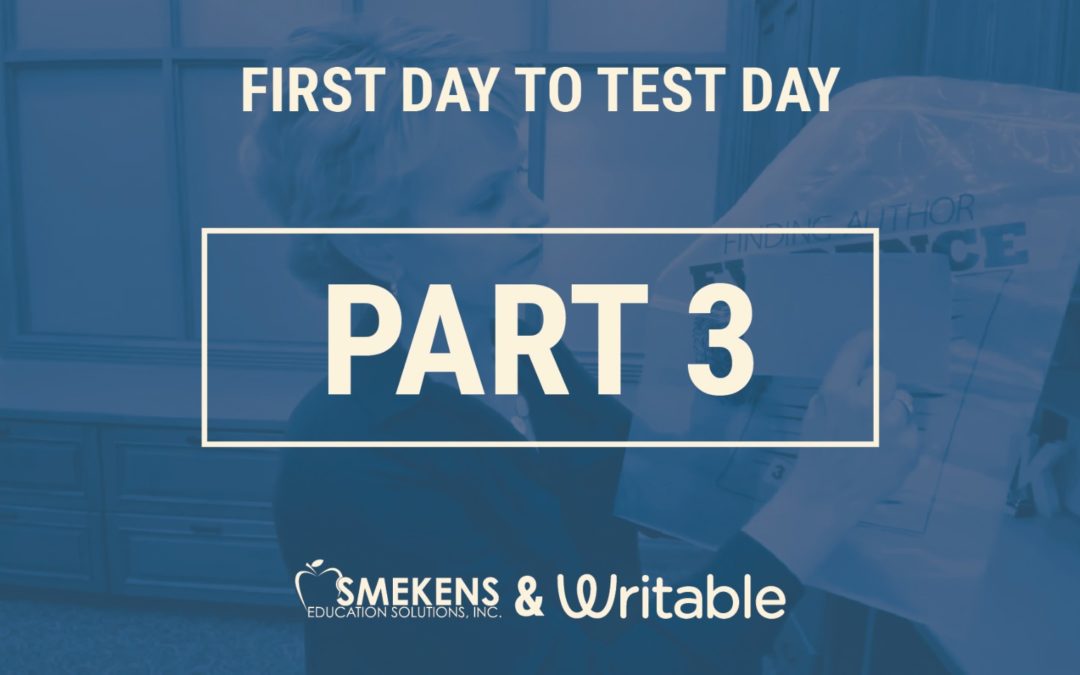 First Day to Test Day – PART 3