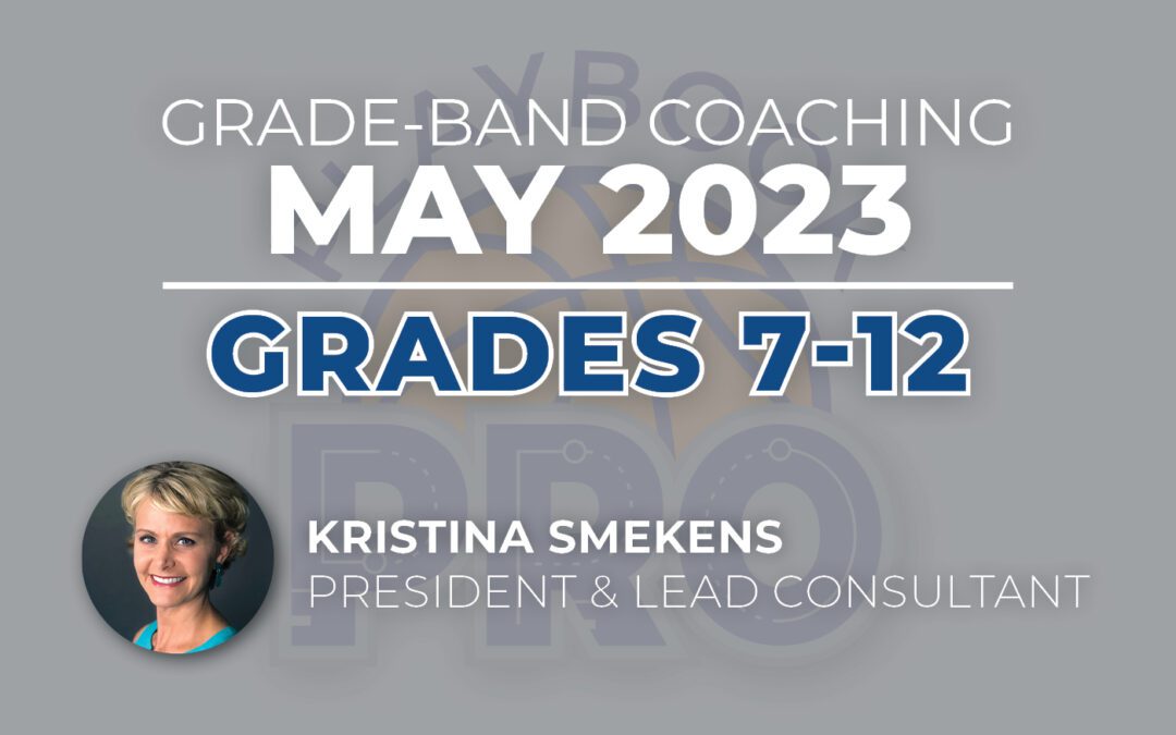 Playbook Pro | May 2023 Coaching: Grades 7-12